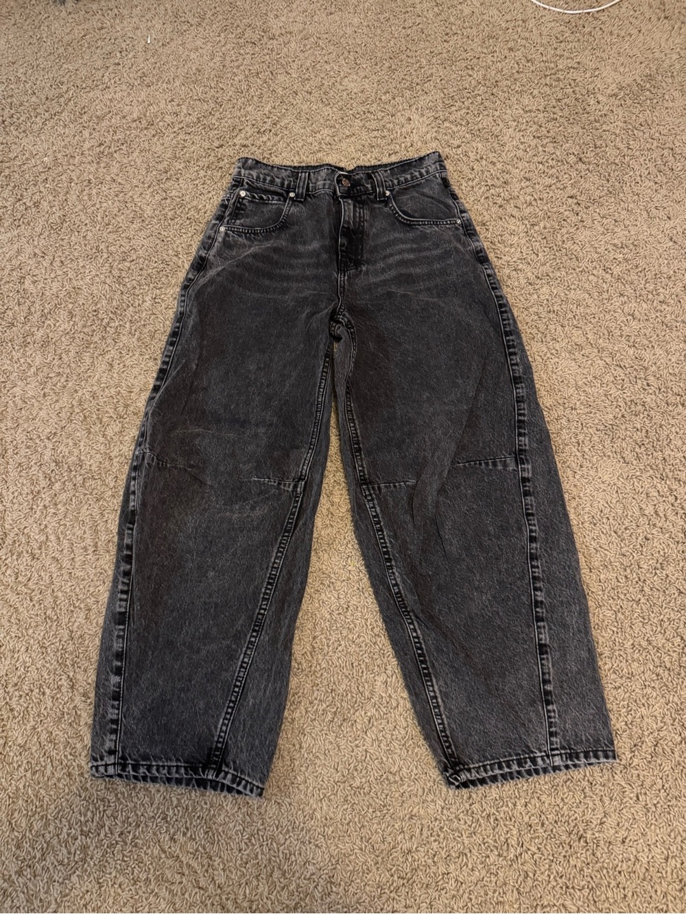 BDG Barrel jeans Washed Black Wide-Leg Jeans